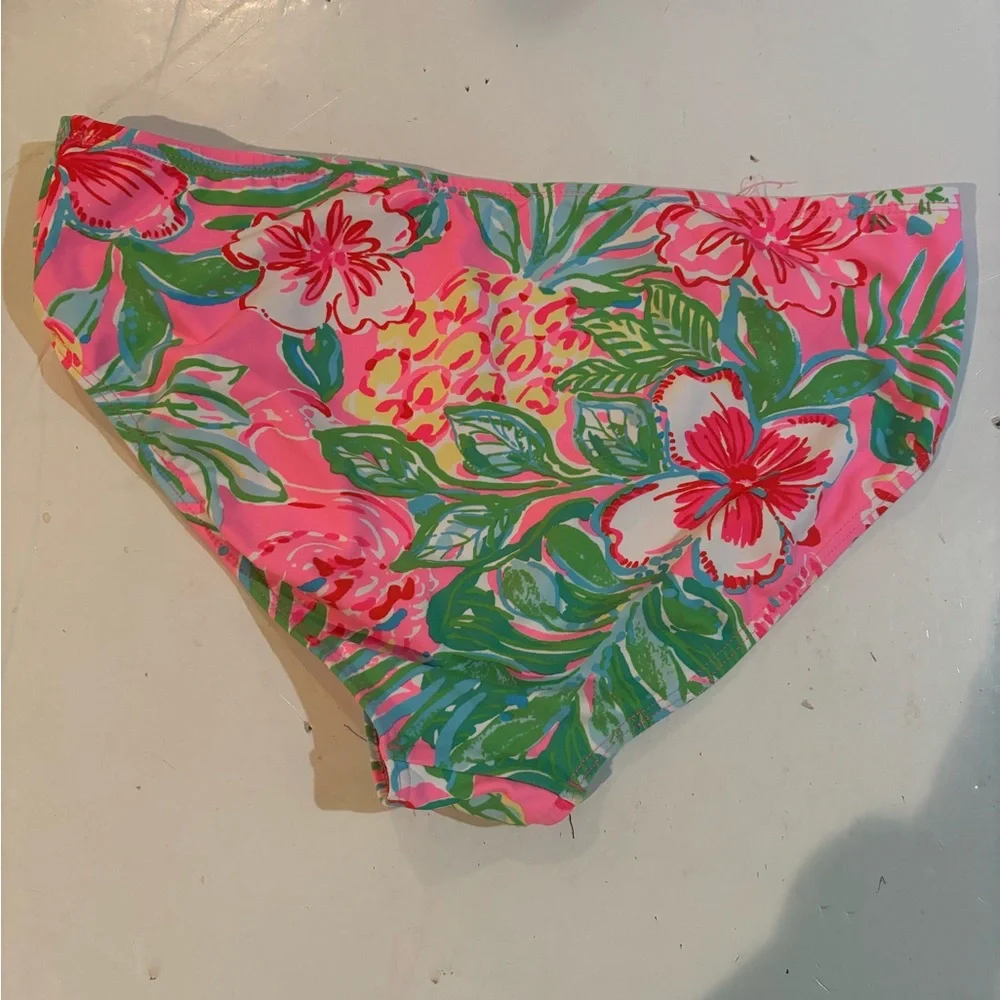 Lilly Pulitzer Floral Bikini Bottom 14 Girls
